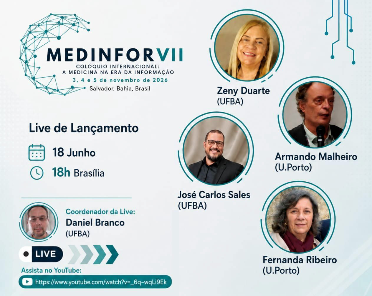 Live de Lançamento do MEDINFOR VII
